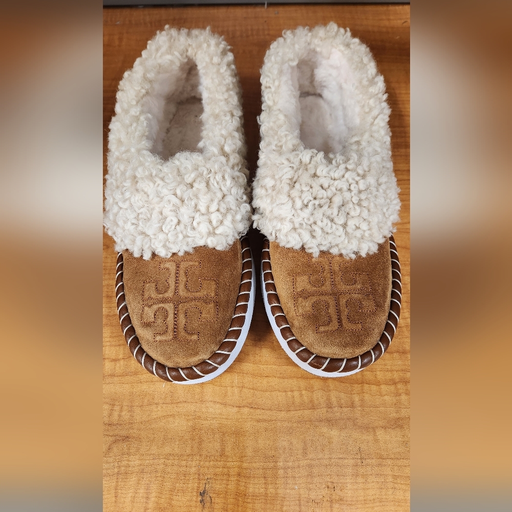 Tory Burch Shearling Moccasins